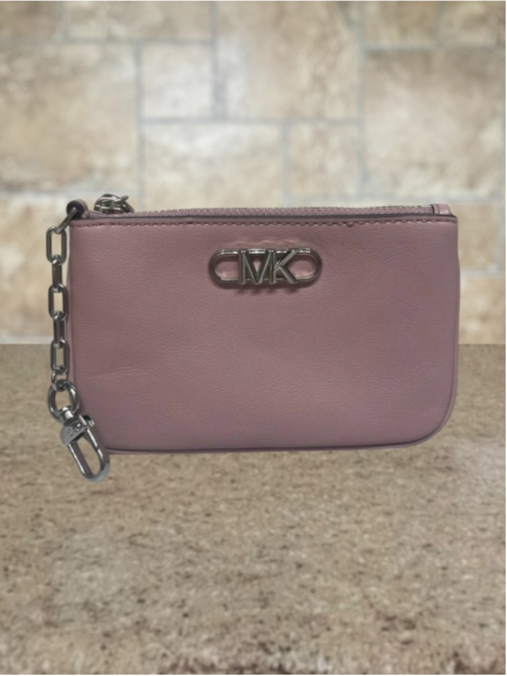 Michael Kors Parker Pouch Wallet Purple Royal Pink